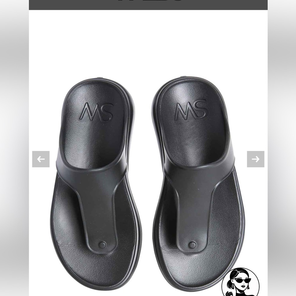 Stuart Weitzman Men's Black Slide Sandals